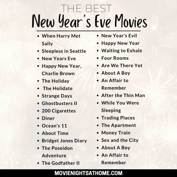 New Year's Eve Movies List