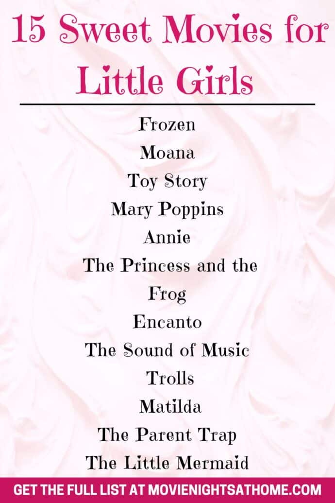 list of sweet movies for little girls