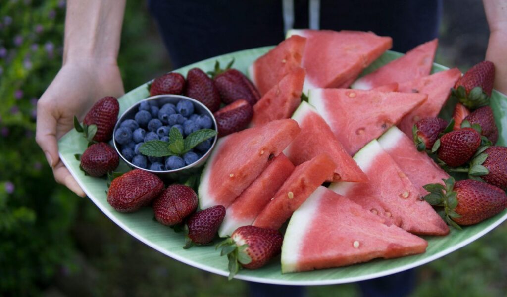 Strawberry and Watermelon Fruit Salad