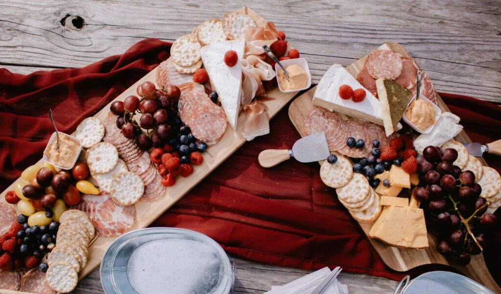 Prosciutto and Red Grapes Board
